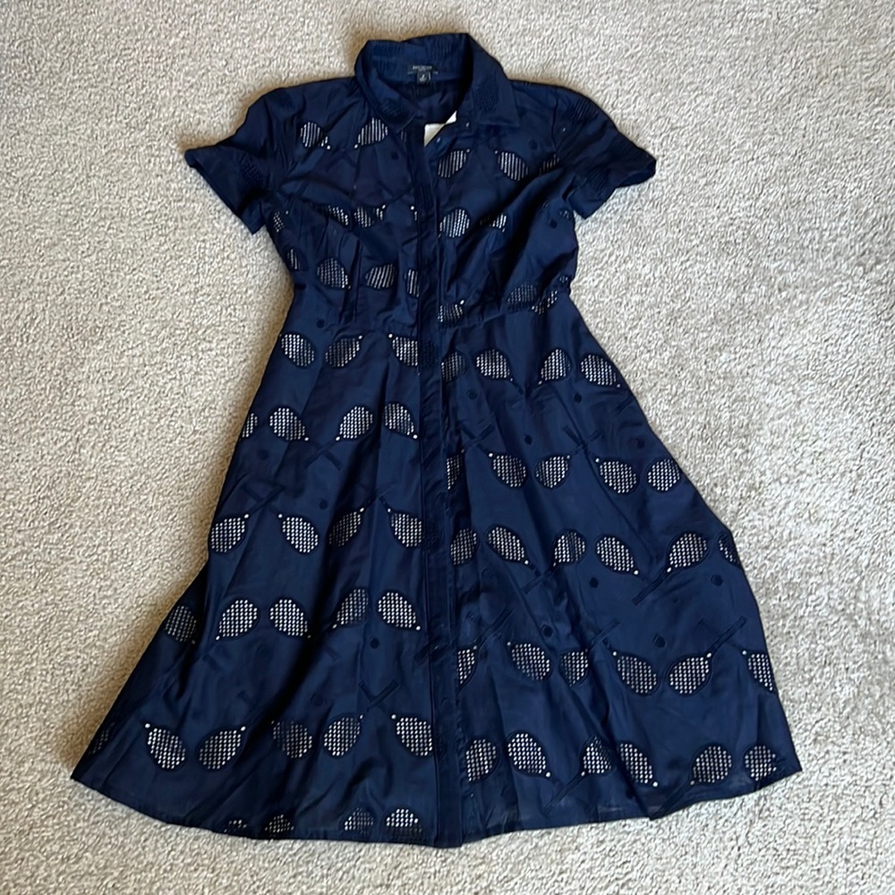 Ann Taylor tennis Sun dress navy 2P